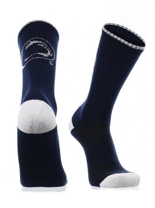 TCK socks Navy/White / Large Penn State Nittany Lions  Socks Campus Legend Crew Length