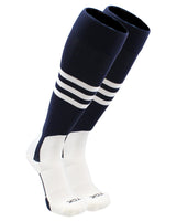 TCK socks Navy/White / Large TCK Baseball Stirrup Socks with Stripes Pattern B
