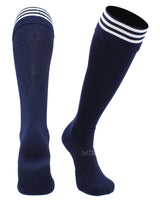 TCK socks Navy/White / Medium Premier Soccer Sock with Fold Down Stripes