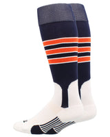 TCK socks Navy/White/Orange / Small TCK Baseball Stirrup Socks with Stripes Pattern D