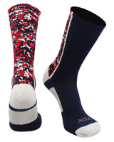 TCK socks Navy/White/Red / Small Digital Camo Crew Socks