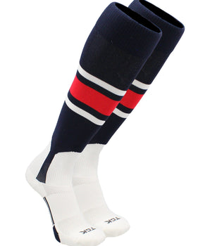 Retro Block Stripe Baseball Stirrup Socks
