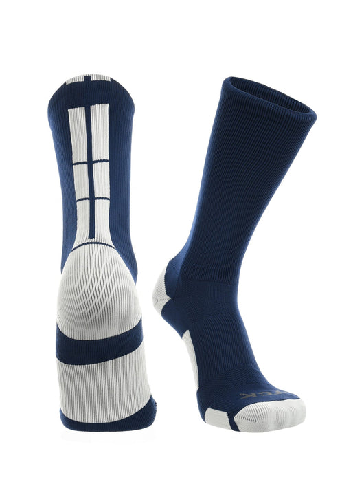 TCK socks Navy/White / Small Baseline 3.0 Athletic Crew Socks