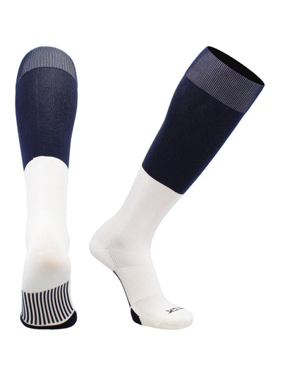 TCK socks Navy/White / X-Large End Zone Over the Calf Football Socks