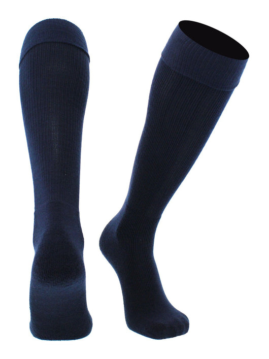 TCK socks Navy / X-Large Soccer Socks Youth Toddler Adult Fold Down Top MS Multisport Tube Socks