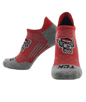 TCK socks NC State Wolfpack / Large NC State Wolfpack Tour No Show Tab Socks - Made in USA