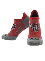 TCK socks NC State Wolfpack / Large NC State Wolfpack Tour No Show Tab Socks - Made in USA