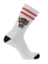 NCAA Vintage College Striped Socks - NC State Wolfpack (Large)