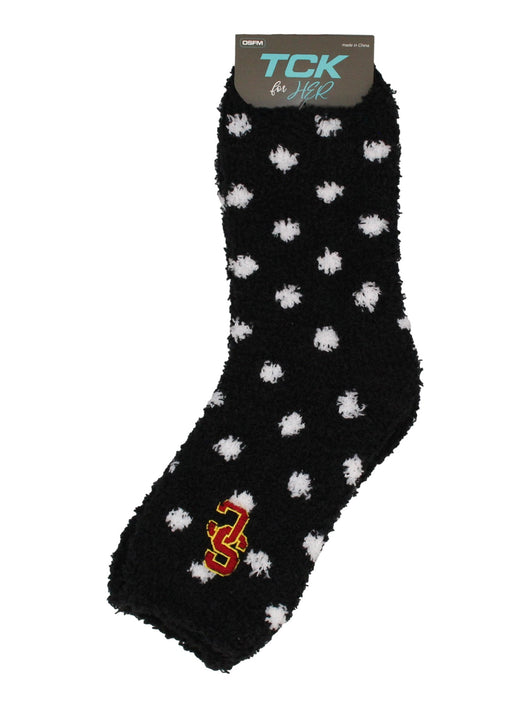 TCK socks NCAA College Fuzzy Socks For Women & Men, Warm and Cozy Socks Womens Licensed University Sock