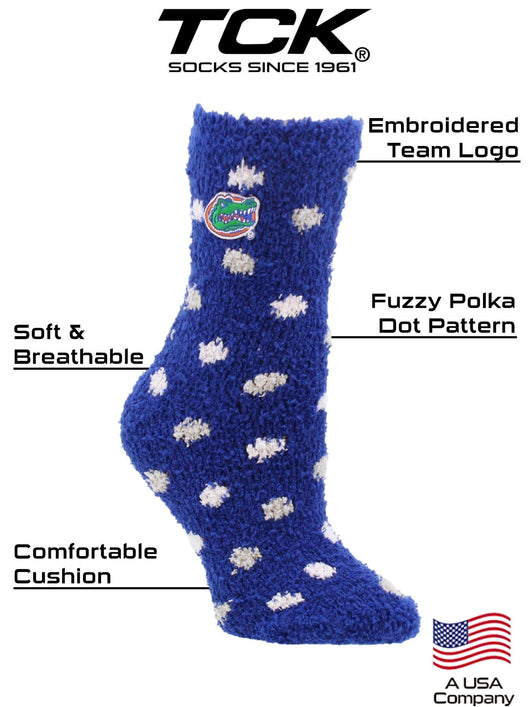 TCK socks NCAA College Fuzzy Socks For Women & Men, Warm and Cozy Socks Womens Licensed University Sock