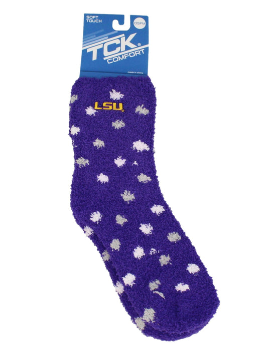 TCK socks NCAA College Fuzzy Socks For Women & Men, Warm and Cozy Socks Womens Licensed University Sock