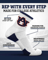 TCK socks NCAA Quarter Socks - Auburn Tigers