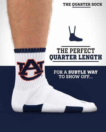TCK socks NCAA Quarter Socks - Auburn Tigers