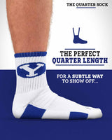 TCK socks NCAA Quarter Socks - BYU Cougars