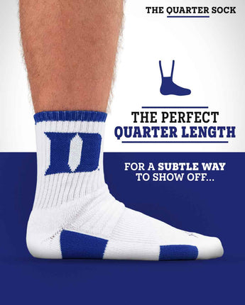 TCK socks NCAA Quarter Socks - Duke Blue Devils