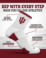 TCK socks NCAA Quarter Socks - Indiana Hoosiers