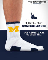 TCK socks NCAA Quarter Socks - Michigan Wolverines