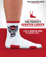 TCK socks NCAA Quarter Socks - NC State Wolfpack
