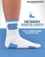 TCK socks NCAA Quarter Socks - North Carolina Tar Heels