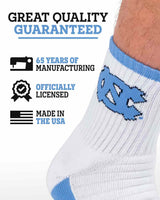TCK socks NCAA Quarter Socks - North Carolina Tar Heels