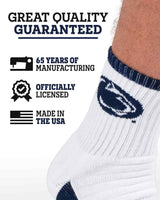 TCK socks NCAA Quarter Socks - Penn State Nittany Lions