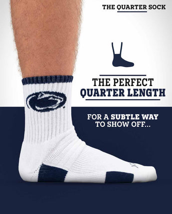 TCK socks NCAA Quarter Socks - Penn State Nittany Lions