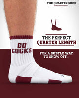 TCK socks NCAA Quarter Socks - South Carolina Gamecocks