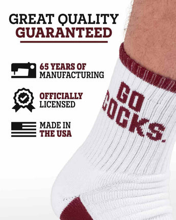 TCK socks NCAA Quarter Socks - South Carolina Gamecocks