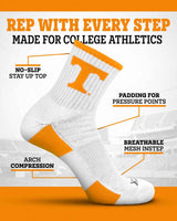 TCK socks NCAA Quarter Socks - Tennessee Volunteers