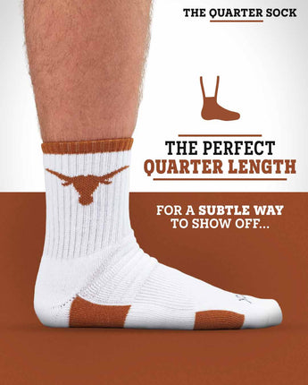 TCK socks NCAA Quarter Socks - Texas Longhorns