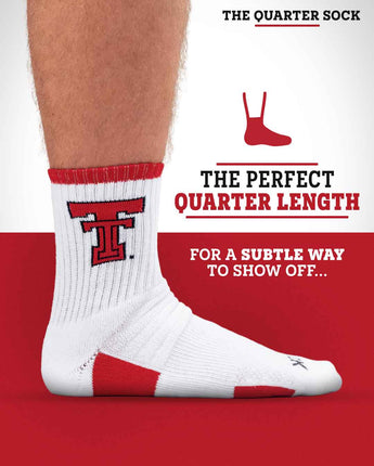 TCK socks NCAA Quarter Socks - Texas Tech Red Raiders