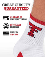 TCK socks NCAA Quarter Socks - Texas Tech Red Raiders
