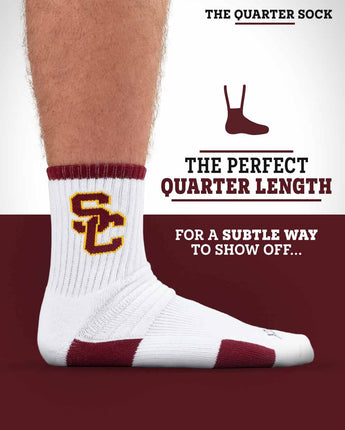 TCK socks NCAA Quarter Socks - USC Trojans