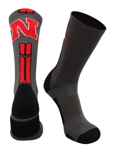 TCK socks Nebraska Cornhuskers Baseline Crew USA Made