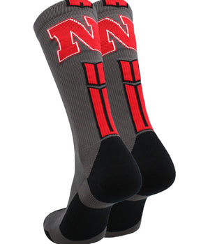 TCK socks Nebraska Cornhuskers Baseline Crew USA Made