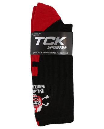 TCK socks Nebraska Cornhuskers Blackshirts Baseline Crew USA Made