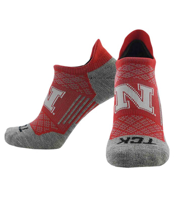 TCK socks Nebraska Cornhuskers / Large Nebraska Cornhuskers Tour No Show Tab Socks - Made in USA