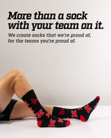 Nebraska Cornhuskers Mayhem Crew Socks (Made in USA)