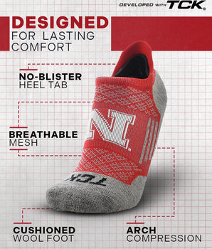TCK socks Nebraska Cornhuskers No Show Tour Socks