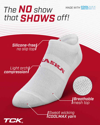 TCK socks Nebraska Cornhuskers / One Size TCK Nebraska Cornhuskers No Show Liner Socks (3-Pack)