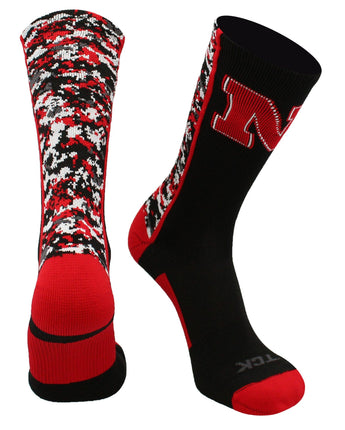 TCK socks Nebraska Cornhuskers Socks Digital Camo Crew