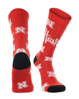 Nebraska Cornhuskers Mayhem Crew Socks (Imported)