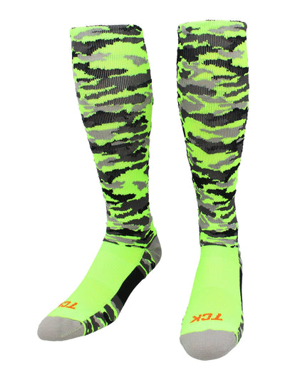 TCK socks Neon Green Camo / X-Large Elite Performance Camo Over The Calf Socks
