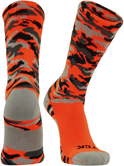 TCK socks Neon Orange Camo / Medium Elite Woodland Camo Performance Crew Socks