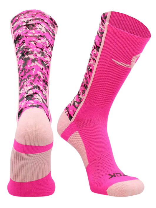 TCK socks Neon Pink/Pink/Pink / Small Digital Camo Aware Crew Socks
