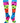 TCK socks Neon Rainbow Fun Print Socks