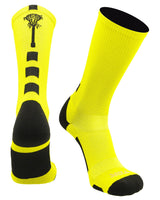 TCK socks Neon Yellow/Black / X-Large Midline Lacrosse Logo Crew Socks