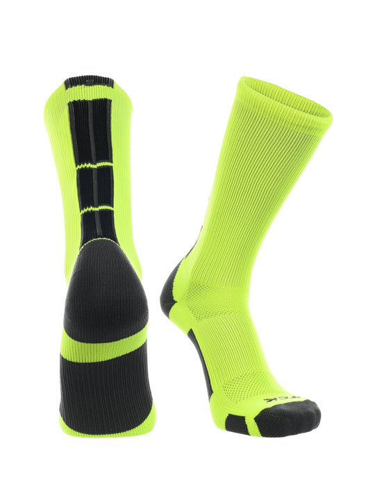 TCK socks Neon Yellow/Graphite/Black / Small Baseline 3.0 Athletic Crew Socks