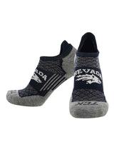 Nevada Wolfpack No Show Tour Socks - Made in USA