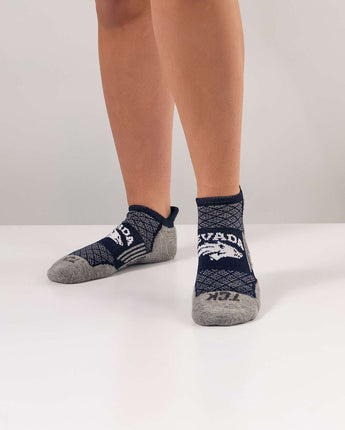 Nevada Wolfpack No Show Tour Socks - Made in USA